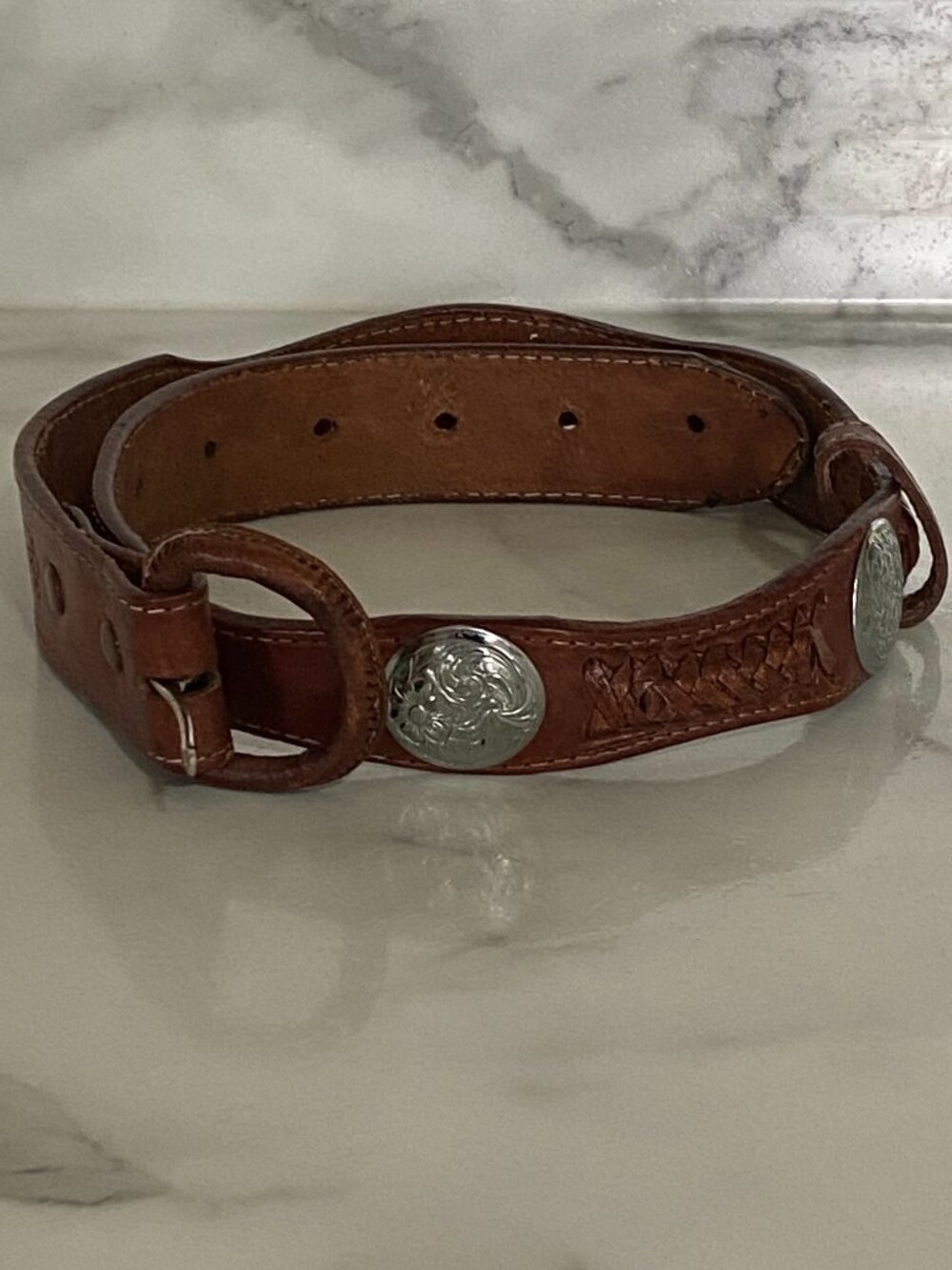 Made in Mexico leather belt new never worn